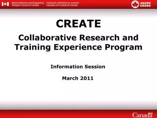 CREATE Collaborative Research and Training Experience Program