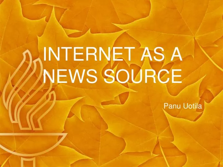 internet as a news source