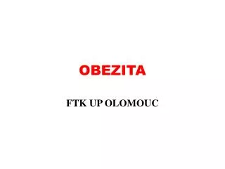 obezita