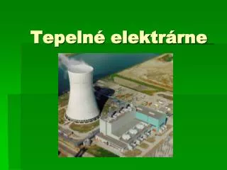 tepeln elektr rne