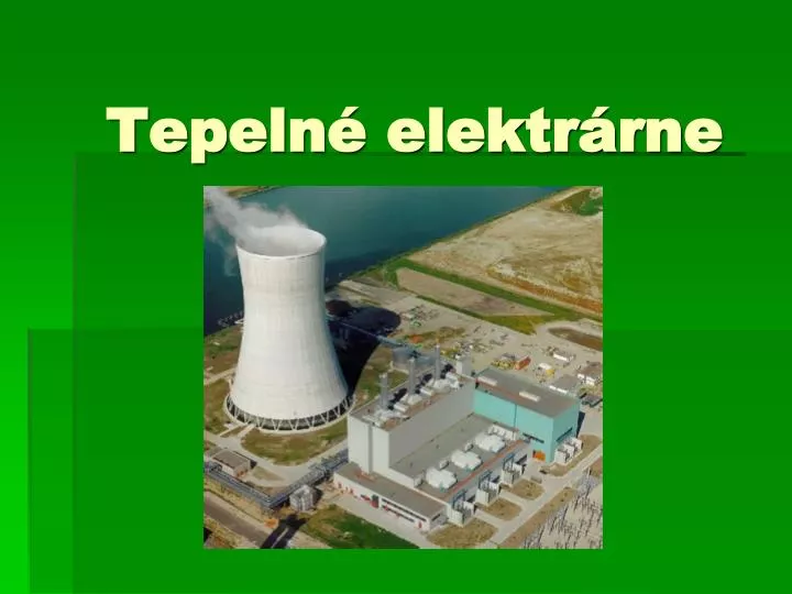 tepeln elektr rne