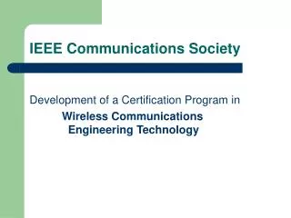 IEEE Communications Society