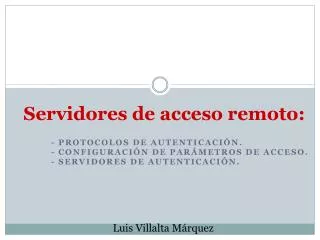 servidores de acceso remoto