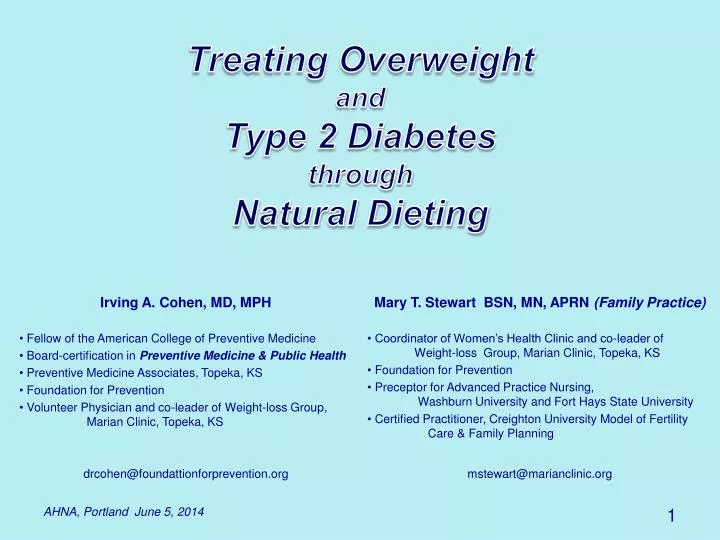 treating overweight and type 2 diabetes through natural dieting