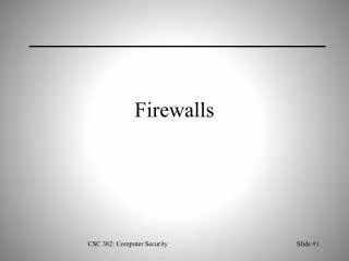 Firewalls