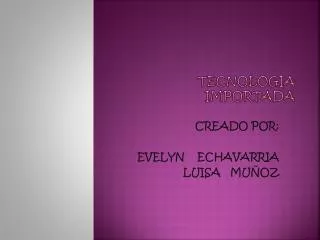 tecnologia importada