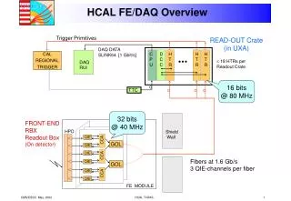 HCAL FE/DAQ Overview