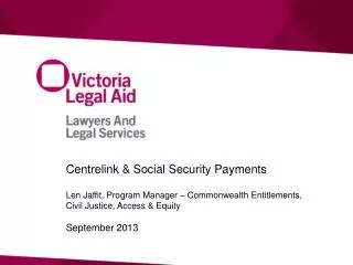 Centrelink &amp; Social Security Payments