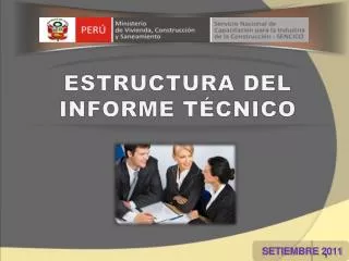 estructura del informe t cnico