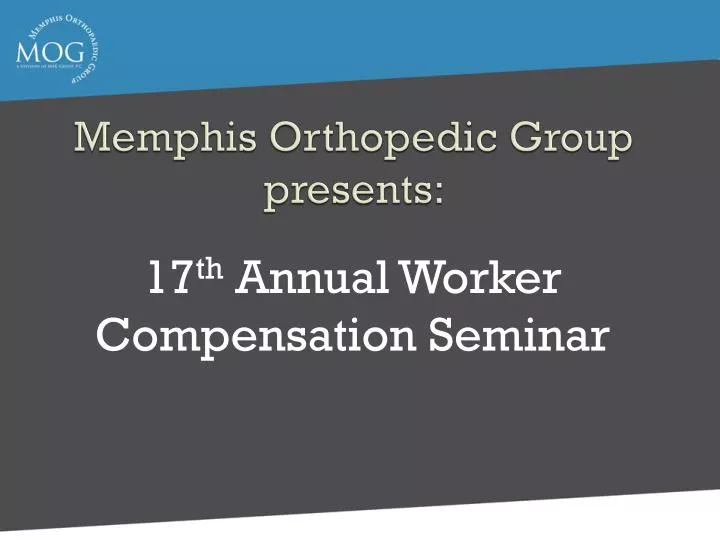 memphis orthopedic group presents