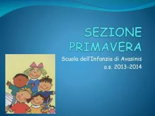 sezione primavera