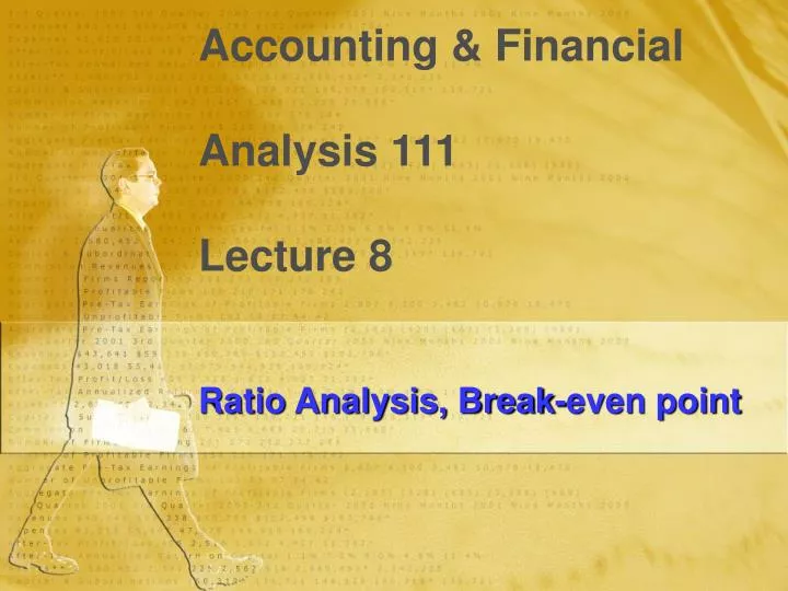 accounting financial analysis 111 lecture 8