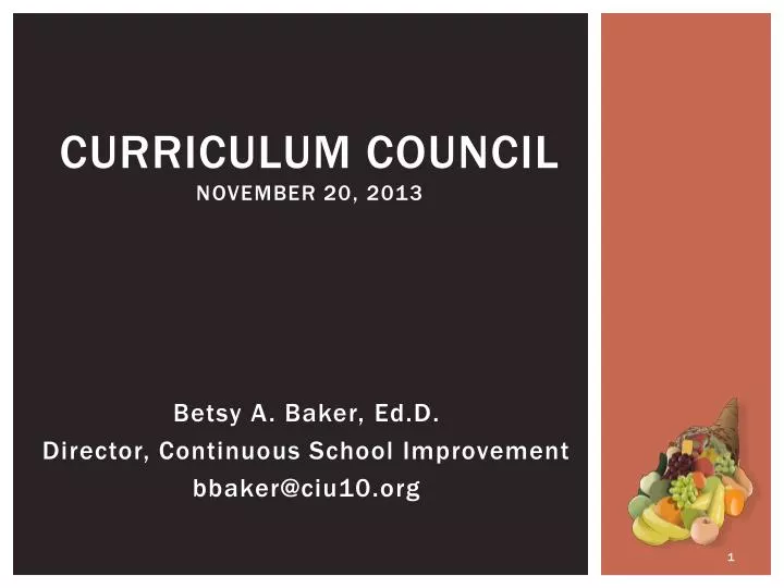 curriculum council november 20 2013