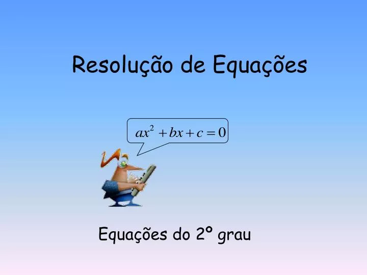 Equação do 2º grau - Quiz
