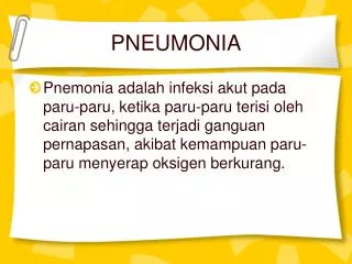 pneumonia