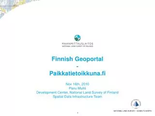 Finnish Geoportal - Paikkatietoikkuna.fi