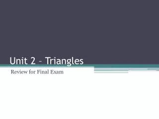 unit 2 triangles