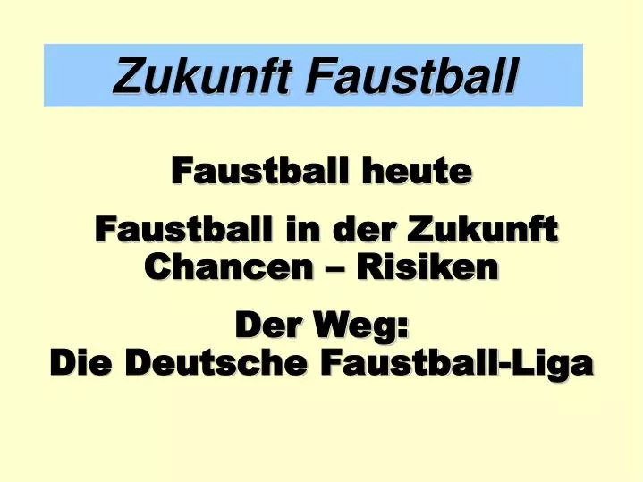 zukunft faustball