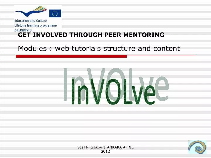 get involved through peer mentoring modules web tutorials structure and content