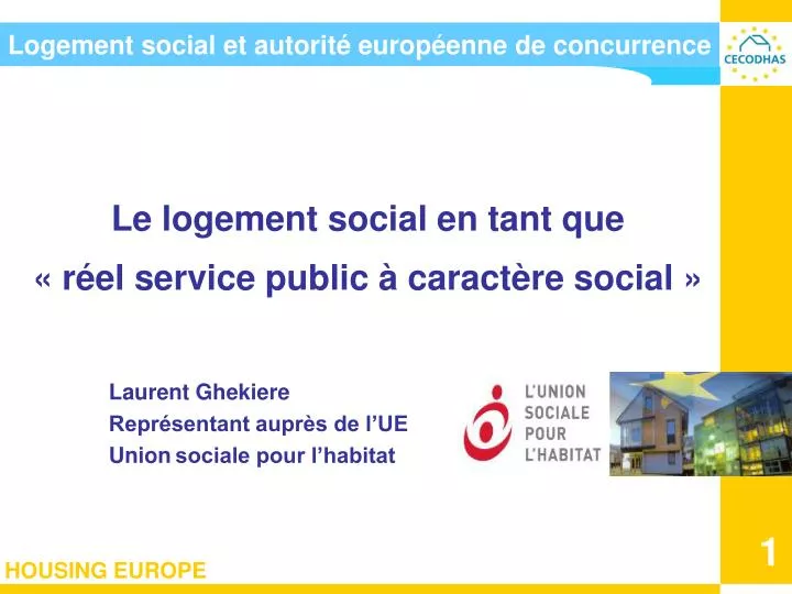 logement social et autorit europ enne de concurrence