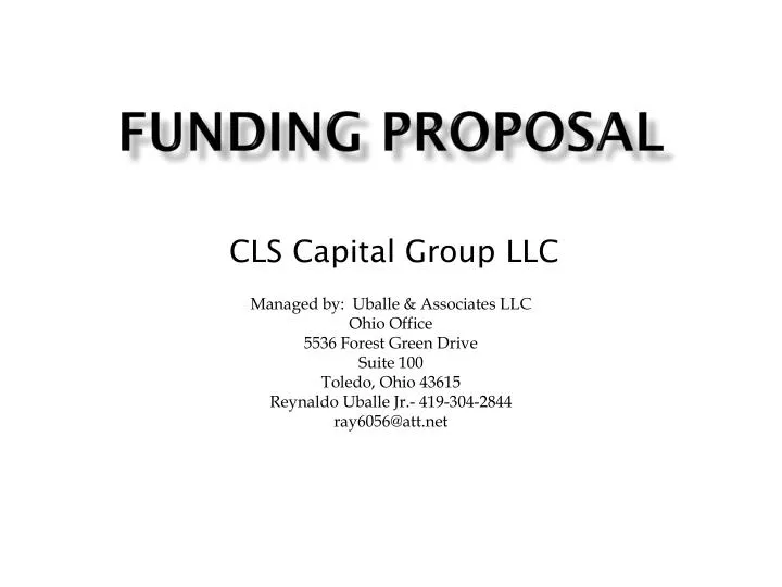 funding proposal