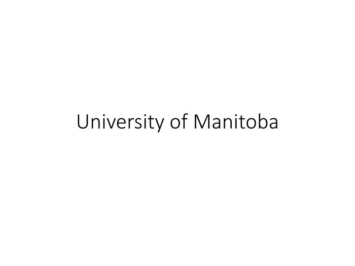 university of manitoba