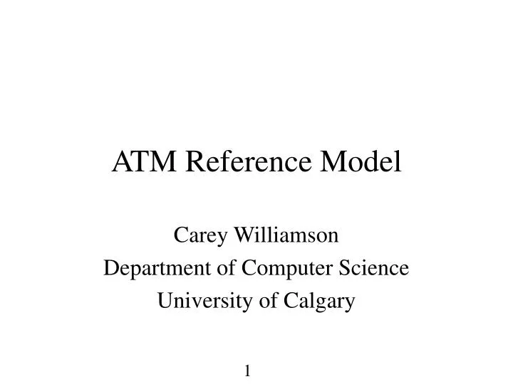 atm reference model