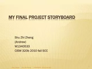 My Final Project StoryBoard