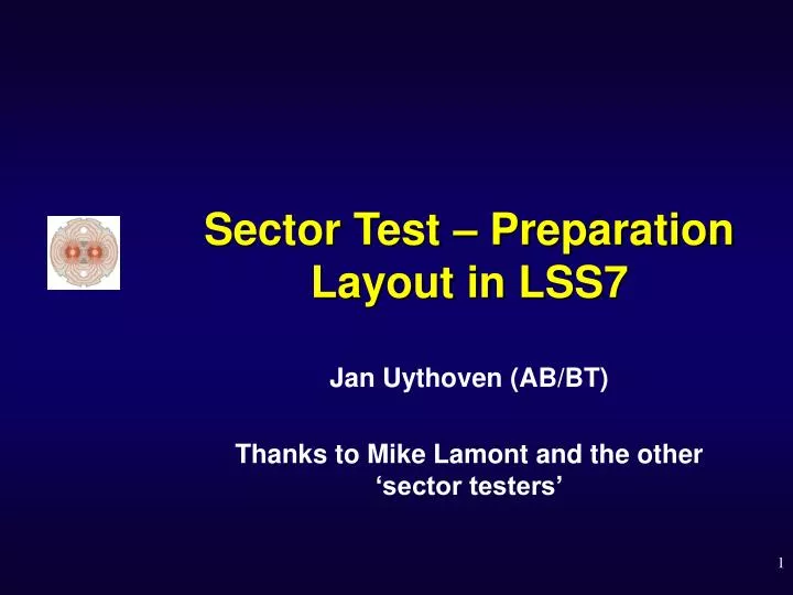 sector test preparation layout in lss7