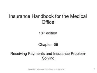 Chapter 09 Receiving Payments and Insurance Problem-Solving