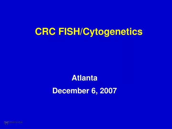 crc fish cytogenetics