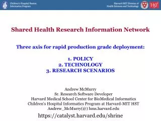 Shared Health Research Information Network