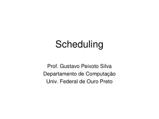 scheduling