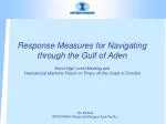 Comprehensive Response Measures for Piracy in the Gulf of Aden and Maritime Security Challenges - slide 1