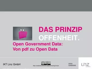 das prinzip offenheit