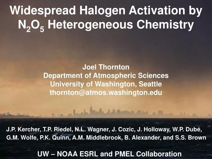 widespread halogen activation by n 2 o 5 heterogeneous chemistry