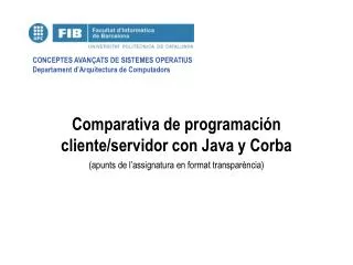 comparati v a de programaci n client e servidor con java y corba