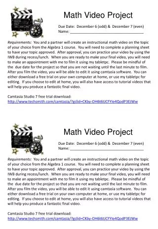 Math Video Project