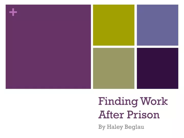 finding work after prison