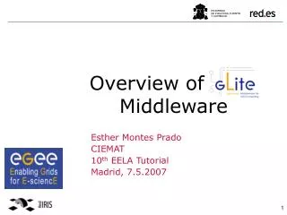 Overview of gLite Middleware