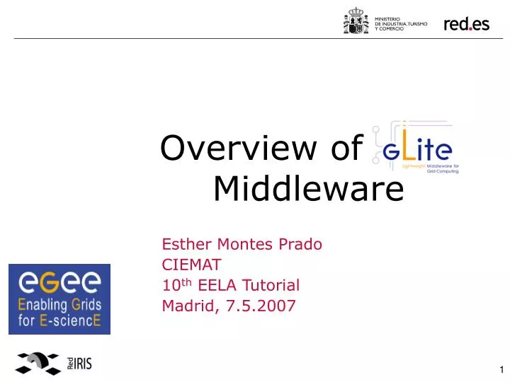 overview of glite middleware