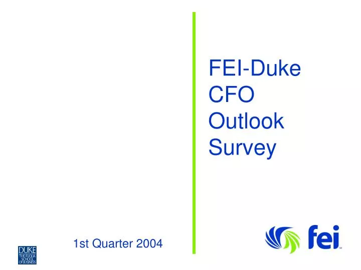 fei duke cfo outlook survey