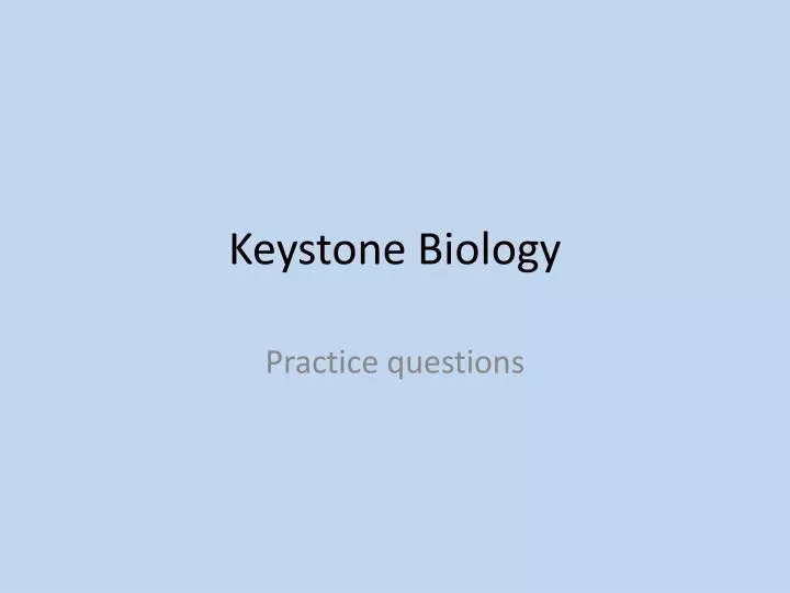 keystone biology