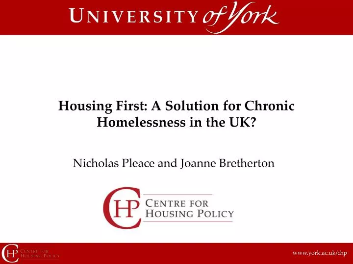 housing first a solution for chronic homelessness in the uk