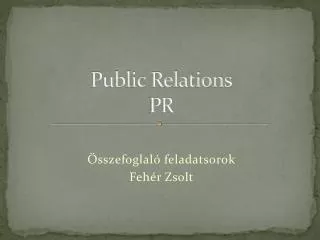 public relations pr