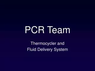 PCR Team