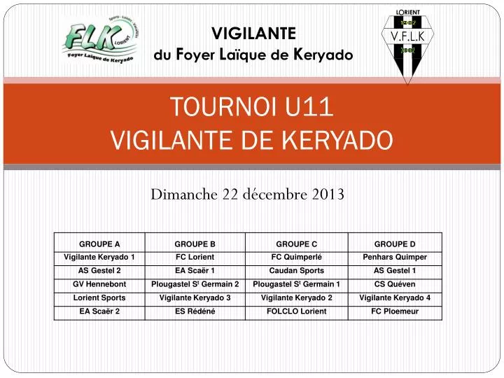 tournoi u11 vigilante de keryado