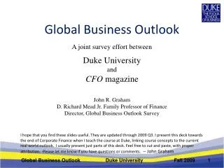 Global Business Outlook