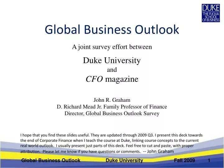 global business outlook