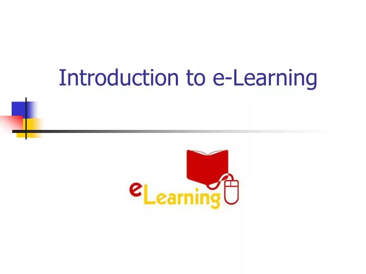 introduction to e learning